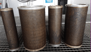 Poolbeg filters before Ultrasonic cleaning