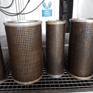 Poolbeg filters before Ultrasonic cleaning
