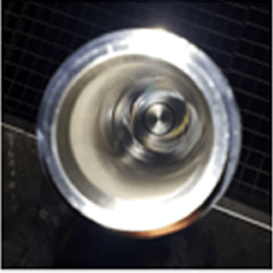 Donaldson stainless steel filter internal view after cleaning process for Glanbia